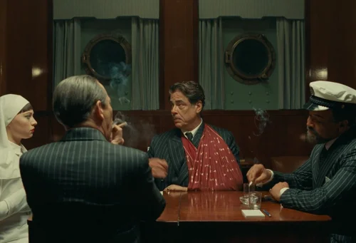 Still frame 234 from The Phoenician Scheme (2025) directed by Wes Anderson
