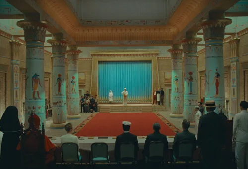 Still frame 349 from The Phoenician Scheme (2025) directed by Wes Anderson
