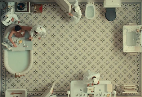 Still frame 24 from The Phoenician Scheme (2025) directed by Wes Anderson