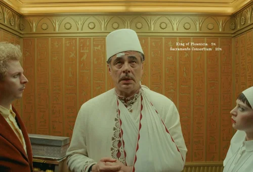 Still frame 382 from The Phoenician Scheme (2025) directed by Wes Anderson
