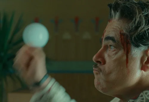 Still frame 401 from The Phoenician Scheme (2025) directed by Wes Anderson
