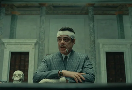 Still frame 35 from The Phoenician Scheme (2025) directed by Wes Anderson