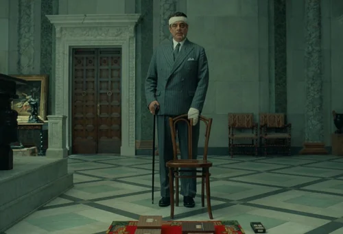 Still frame 44 from The Phoenician Scheme (2025) directed by Wes Anderson