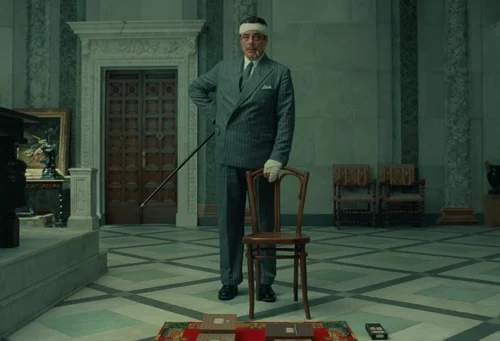 Still frame 47 from The Phoenician Scheme (2025) directed by Wes Anderson