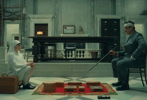 Still frame 56 from The Phoenician Scheme (2025) directed by Wes Anderson