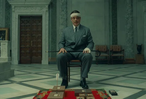 Still frame 62 from The Phoenician Scheme (2025) directed by Wes Anderson