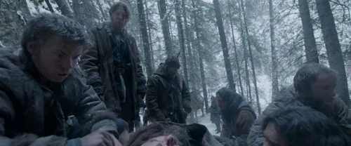 Still frame 45 from The Revenant (2015) directed by Alejandro G. Iñárritu