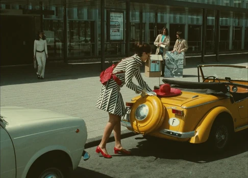 Still frame 95 from Traffic (1971) directed by Jacques Tati