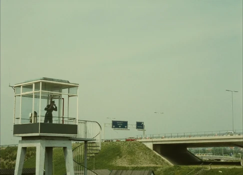 Still frame 119 from Traffic (1971) directed by Jacques Tati