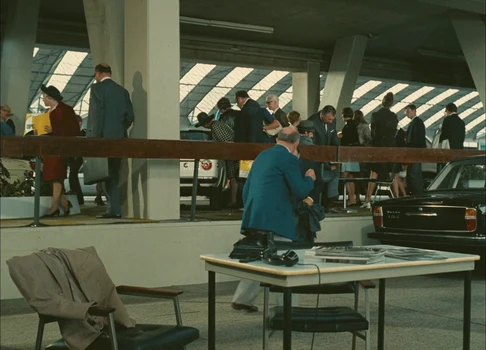 Still frame 130 from Traffic (1971) directed by Jacques Tati