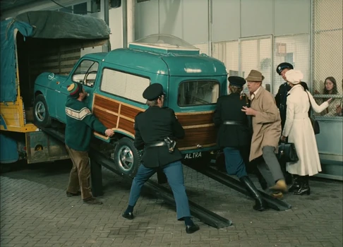 Still frame 138 from Traffic (1971) directed by Jacques Tati