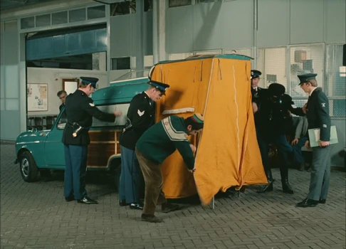 Still frame 140 from Traffic (1971) directed by Jacques Tati
