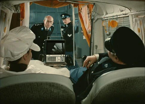 Still frame 171 from Traffic (1971) directed by Jacques Tati