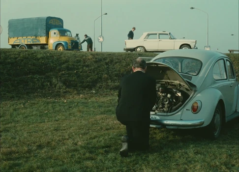 Still frame 197 from Traffic (1971) directed by Jacques Tati