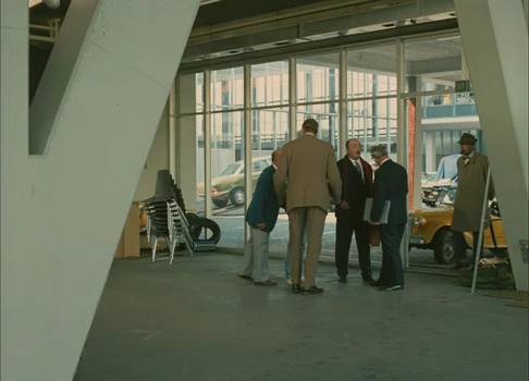 Still frame 302 from Traffic (1971) directed by Jacques Tati