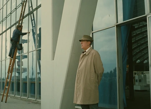 Still frame 310 from Traffic (1971) directed by Jacques Tati