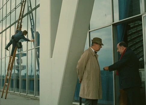 Still frame 311 from Traffic (1971) directed by Jacques Tati