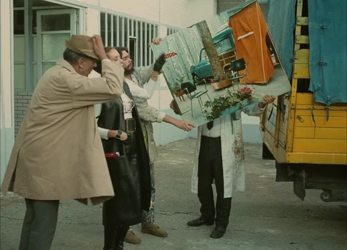 Still frame 37 from Traffic (1971) directed by Jacques Tati
