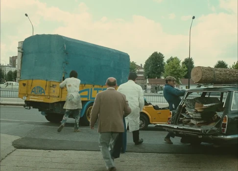 Still frame 38 from Traffic (1971) directed by Jacques Tati