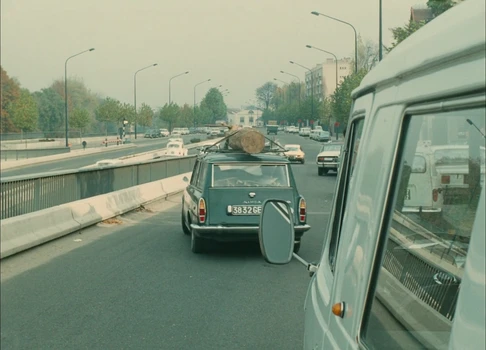 Still frame 39 from Traffic (1971) directed by Jacques Tati