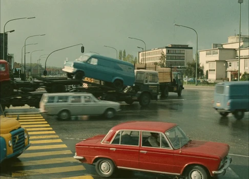 Still frame 78 from Traffic (1971) directed by Jacques Tati