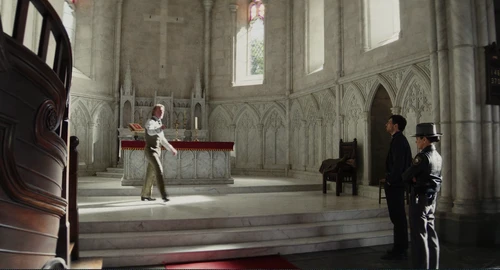 Still frame 143 from Wake Up Dead Man (2025) directed by Rian Johnson