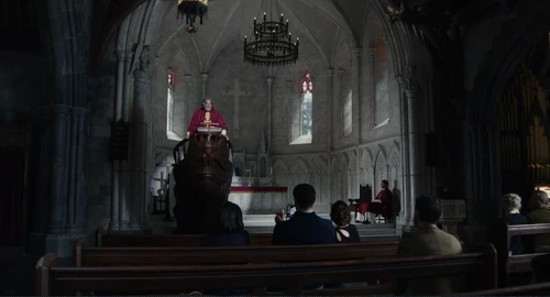 Still frame 185 from Wake Up Dead Man (2025) directed by Rian Johnson