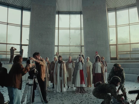 Still frame 7 from Apashe & Alina Pash - Kyiv (2026) directed by Adrian Villagomez