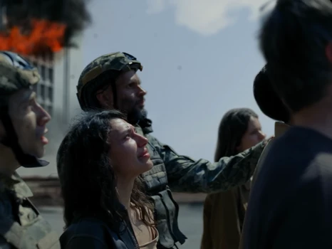 Still frame 26 from Apashe & Alina Pash - Kyiv (2026) directed by Adrian Villagomez