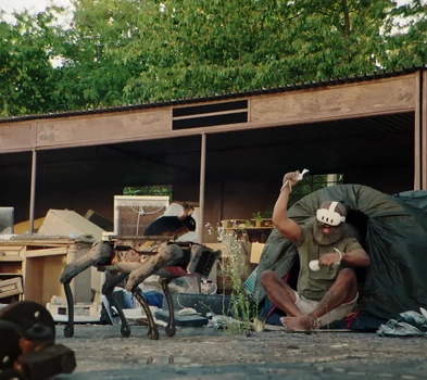 Still frame 39 from Apashe, Worakls & Wasiu - Rome Is Burning (2025) directed by Adrian Villagomez, Apashe
